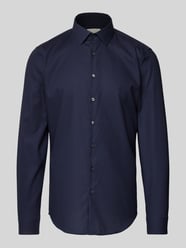 Slim Fit Business-Hemd mit Knopfleiste Modell 'Bari' von CK Calvin Klein Blau - 36