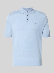Regular Fit Poloshirt aus reiner Baumwolle in Strick-Optik von Fynch-Hatton - 28