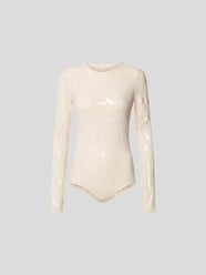 Body mit Allover-Muster von Maison Margiela Weiß - 5