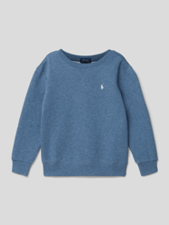 Sweatshirt in melierter Optik von Polo Ralph Lauren Kids Blau - 37