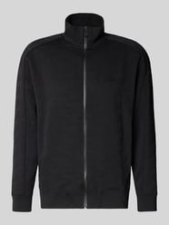 Bluza rozpinana o kroju regular fit z fakturowanym wzorem model 'MIRROR' od BOSS Green - 28