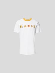 T-Shirt mit Label-Print von Marni Weiß - 9