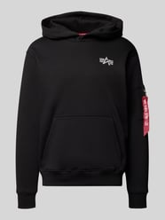 Bluza z kapturem i detalami z logo od Alpha Industries - 14