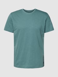 T-Shirt mit melierter Optik Modell 'Uni Slub Tee' von Tom Tailor Blau - 26