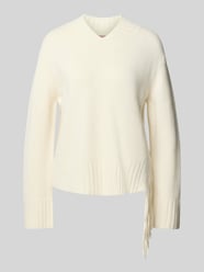 Gebreide pullover van wol met franjes model 'Eshala Fringe' van MOS MOSH - 34