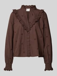 Regular fit blouse met ruches, model 'Degas' van Neo Noir - 16