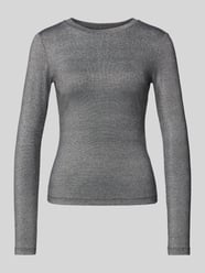 Bluzka z długim rękawem o kroju slim fit z mieszanki wiskozy model ‘Eleinas’ od Vila - 11