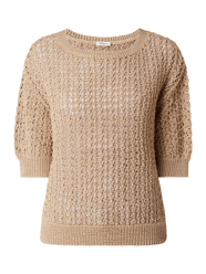 Pullover aus Bändchengarn von s.Oliver BLACK LABEL Beige - 28