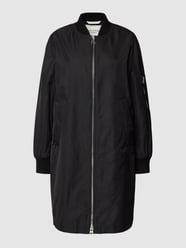 Lange blouson met steekzakken opzij van Marc O'Polo Grijs / zwart - 41