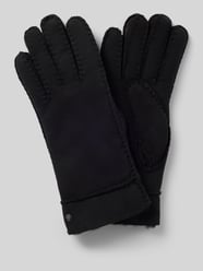Handschoen van Lamswol met logodetail model 'Helsinki' van Roeckl - 6