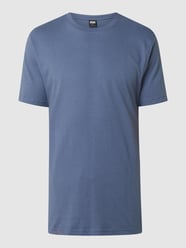 T-shirt z bawełny  od URBAN CLASSICS Niebieski - 30