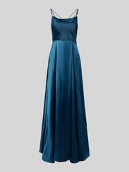 Abendkleid mit Wasserfall-Ausschnitt von Jake*s Cocktail Blau - 23