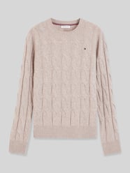 Regular Fit Pullover aus reiner Wolle von Tommy Hilfiger Beige - 46