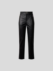 Lederhose mit Strasssteinbesatz von Custommade Schwarz - 6