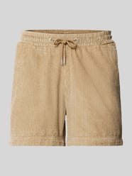 Regular Fit Shorts mit elastischem Bund Modell 'Scotch' von Mazine Beige - 27