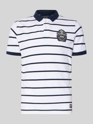 Slim Fit Poloshirt mit Label-Stitching und Knopfleiste von Superdry - 25