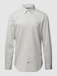 Koszula biznesowa o kroju Slim Fit z kołnierzykiem typu button down od Tommy Hilfiger Zielony - 45