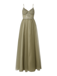 Abendkleid mit Zierperlen von Unique - 44