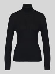 sweter z golfem w kroju slim fit z mieszanka wiskozy model 'KAROL' od ONLY - 25