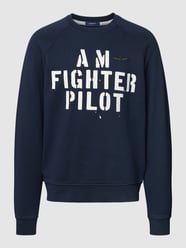 Sweatshirt mit Raglanärmeln von Aeronautica Militare Blau / Türkis - 41