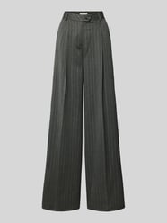 Wide Leg Bundfaltenhose mit Gürtelschlaufen von Liu Jo White Grau - 18