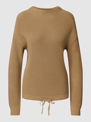 Strickpullover mit Stehkragen von Jake*s Casual Beige - 25