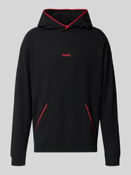 bluza z kapturem o kroju regular fit z mieszanki bawełny model 'NOAH' od HUGO - 40
