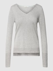 Strickpullover mit V-Ausschnitt von Esprit Silber - 43