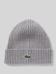 Grobstrick-Beanie aus Wolle von Lacoste Sport Grau - 18