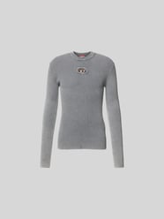 Pullover mit Label-Detail von Diesel Grau - 4