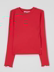 Shirt met lange mouwen en viscose  van Garcia Rood - 30