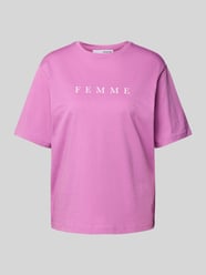Oversized T-Shirt mit Label-Print Modell 'VILJA' von Selected Femme - 9