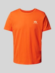 T-Shirt mit Label-Print von Alpha Industries Orange - 20