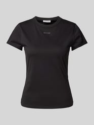T-Shirt mit Label-Detail von Calvin Klein Womenswear Schwarz - 9