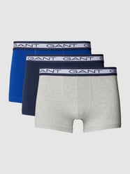 Trunks mit elastischem Logo-Bund im 3er-Pack von Gant Grau - 3