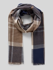 Schal aus reiner Baumwolle mit Fransenabschluss von Christian Berg Men Beige - 28