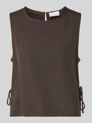 Blusenshirt mit seitlicher Schnürung Modell 'Svetlana' von Neo Noir - 22
