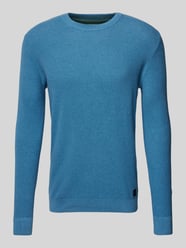 Regular Fit Strickpullover aus reiner Baumwolle von Tom Tailor Blau - 36