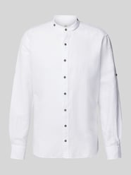 Modern Fit Business-Hemd mit Maokragen von Eterna Weiß - 37