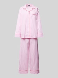 Pyjama mit Brusttasche Modell 'Valentine' von Polo Ralph Lauren Rosa - 6