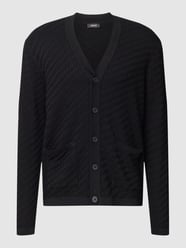 Strickjacke mit Knopfleiste Modell 'TENCEL' von Esprit Collection Grau / Schwarz - 29