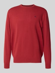 Gebreide pullover van puur katoen met geborduurd logo van Fynch-Hatton - 21