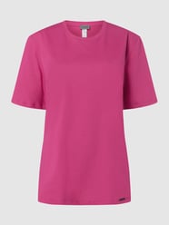 T-shirt z bawełny  od Hanro Różowy - 46