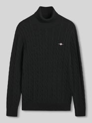 Rollkragenpullover mit Logo-Detail von GANT - 6