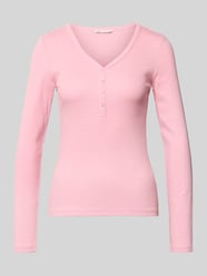 shirt met lange mouwen in regular fit met henley-hals van Tom Tailor Denim - 6