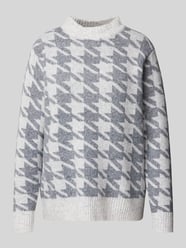 Gebreide pullover met turtleneck, model 'Ine' van Soyaconcept Grijs / zwart - 22