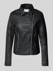 Kurtka w stylu Biker z imitacji skóry model ‘Cara’ od VILA - 2