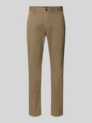 Slim fit chino van katoenmix van BOSS Orange Beige - 34