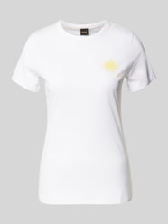 T-shirt met labelprint, model 'Elogo' van BOSS Orange - 8