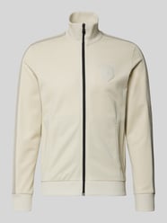 Regular Fit Sweatjacke mit Baumwoll-Anteil Modell 'LUX SKARLEY' von BOSS Green Beige - 28
